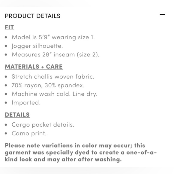 Torrid Relaxed Fit Camo Jogger Pants. Size 2 18/20. - Picture 9 of 10